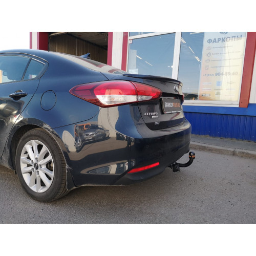 Фаркоп Лидер Плюс на KIA Cerato 2013–  Арт. K127-A (седан) (не встает если торчит выхлоп)