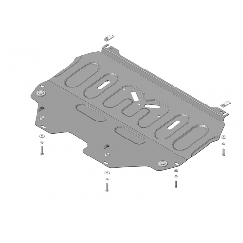 Защита Картера двигателя, КПП MOTODOR для Citroen C4 Picasso 2007-2010, Сталь 2 мм - Арт. 71604