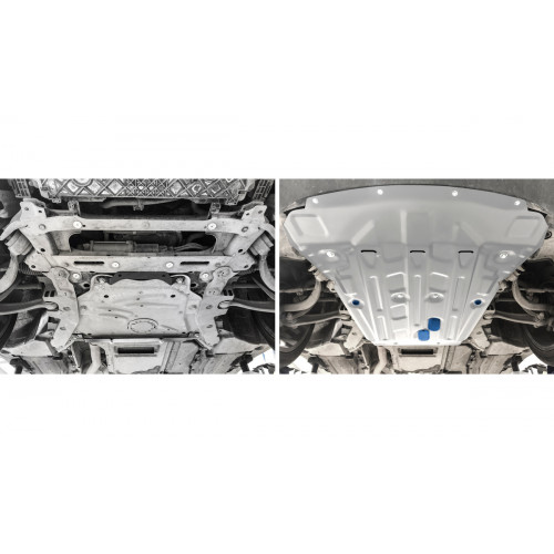 Защита Картера двигателя Rival для BMW X6 2014-2020 (F16), Алюминий 3 мм - Арт. 333.0523.1